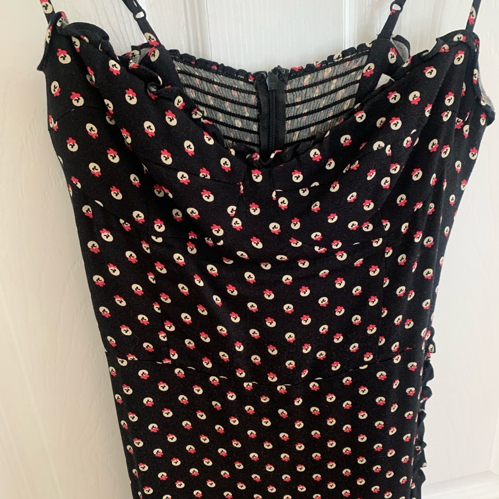 Reformation Blue Sheath Dress Sweetheart Neckline Midi - Picture 2 of 7